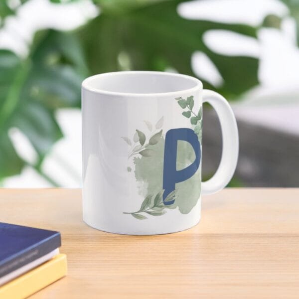 Taza con iniciales